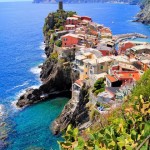 View of the village of Vernazza, Cinque Terre, Italy